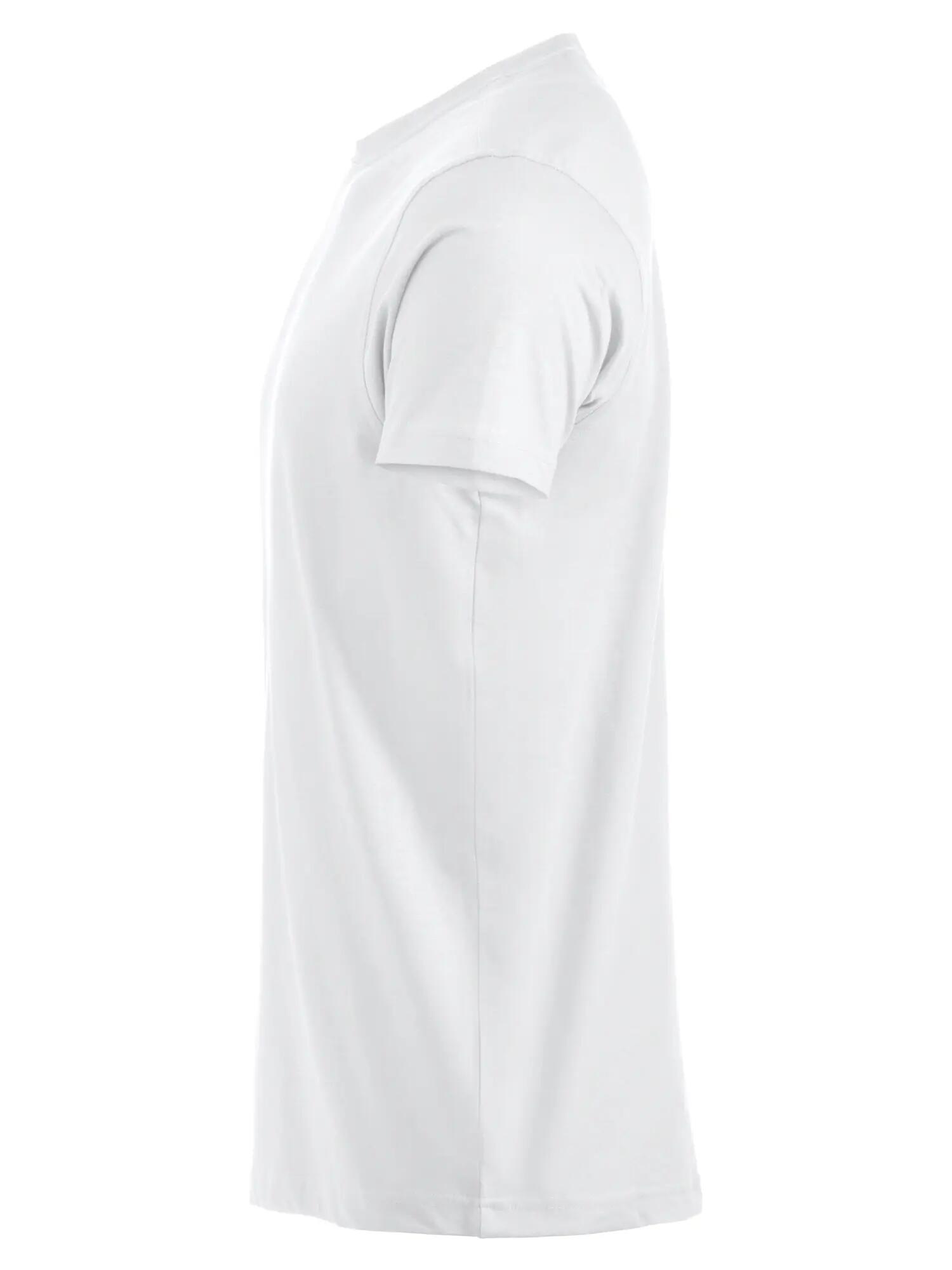 clique Premium-T – Herren T-Shirt mit Rundhals, Baumwolle, Weiß, 2XL – white 3/4