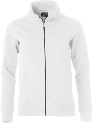 clique Classic Cardigan Women – cardigan felpa con tasche con zip bianco –