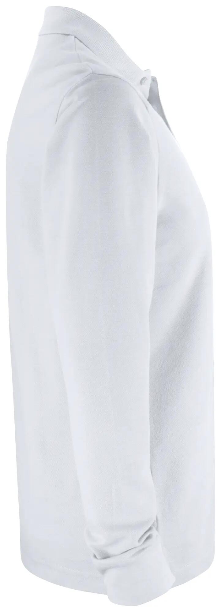 clique Polo Básico com bolso manga longa em algodão – white 4/4