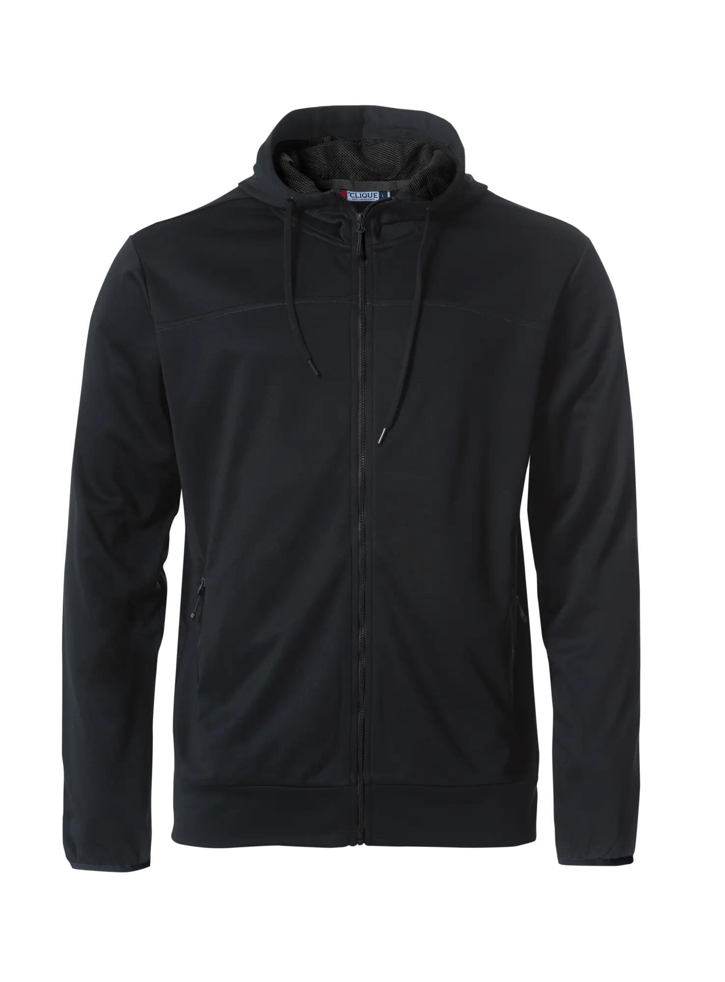 clique capuchonjack Ottawa van polyester voor heren – black 1/4