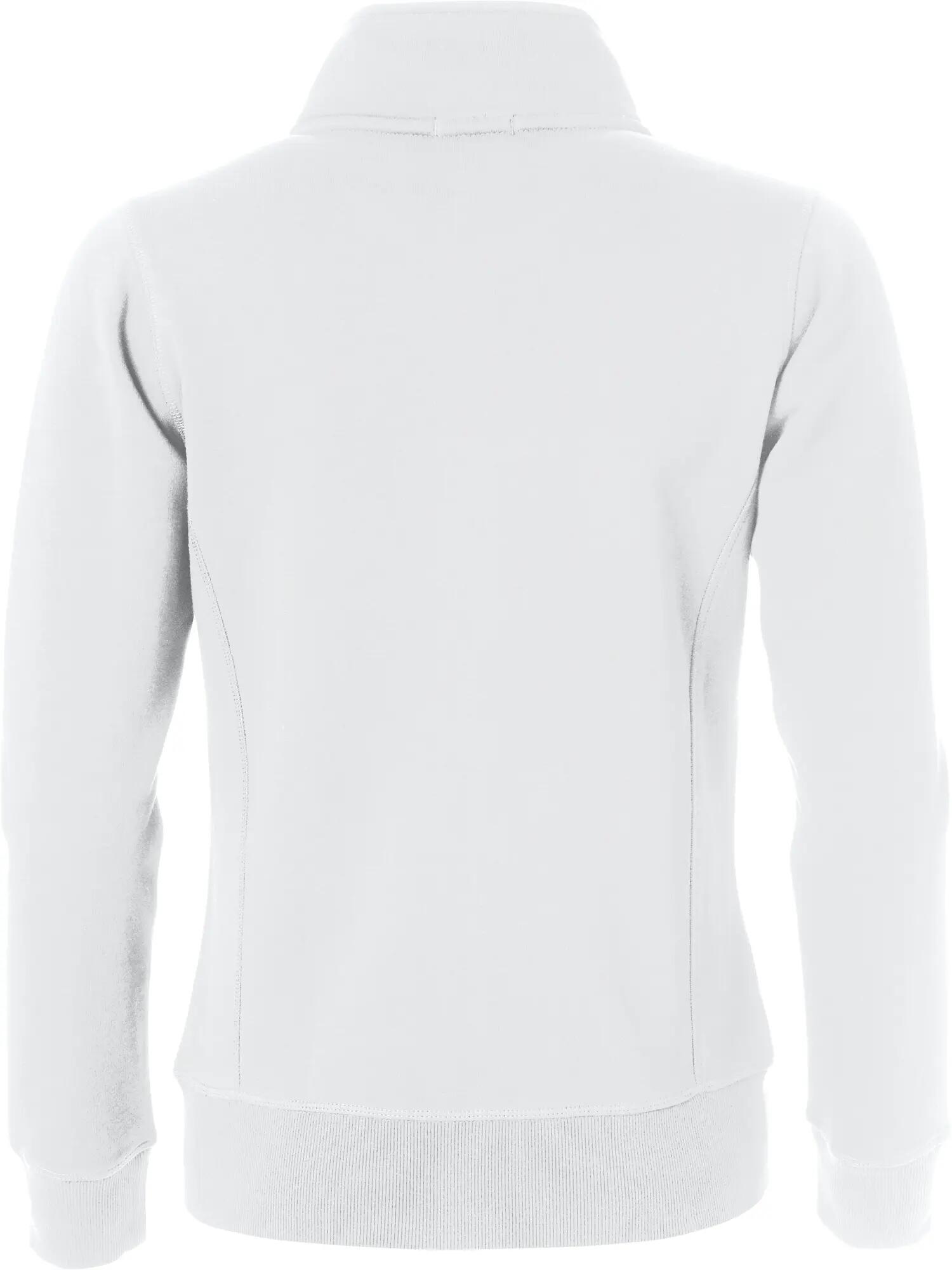 clique Classic Cardigan Women — Sweatcardigan mit Reißverschlusstaschen – white 2/4
