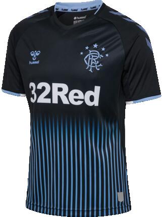 hummel T-Shirt S/S Rangers FC Away 19/20 aus Polyester – BLACK
