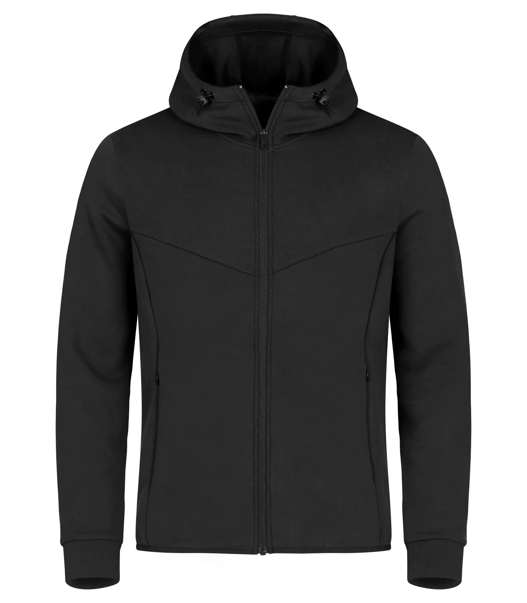 clique Hayden casaco com capuz em tecido air-layer preto – Black 1/4