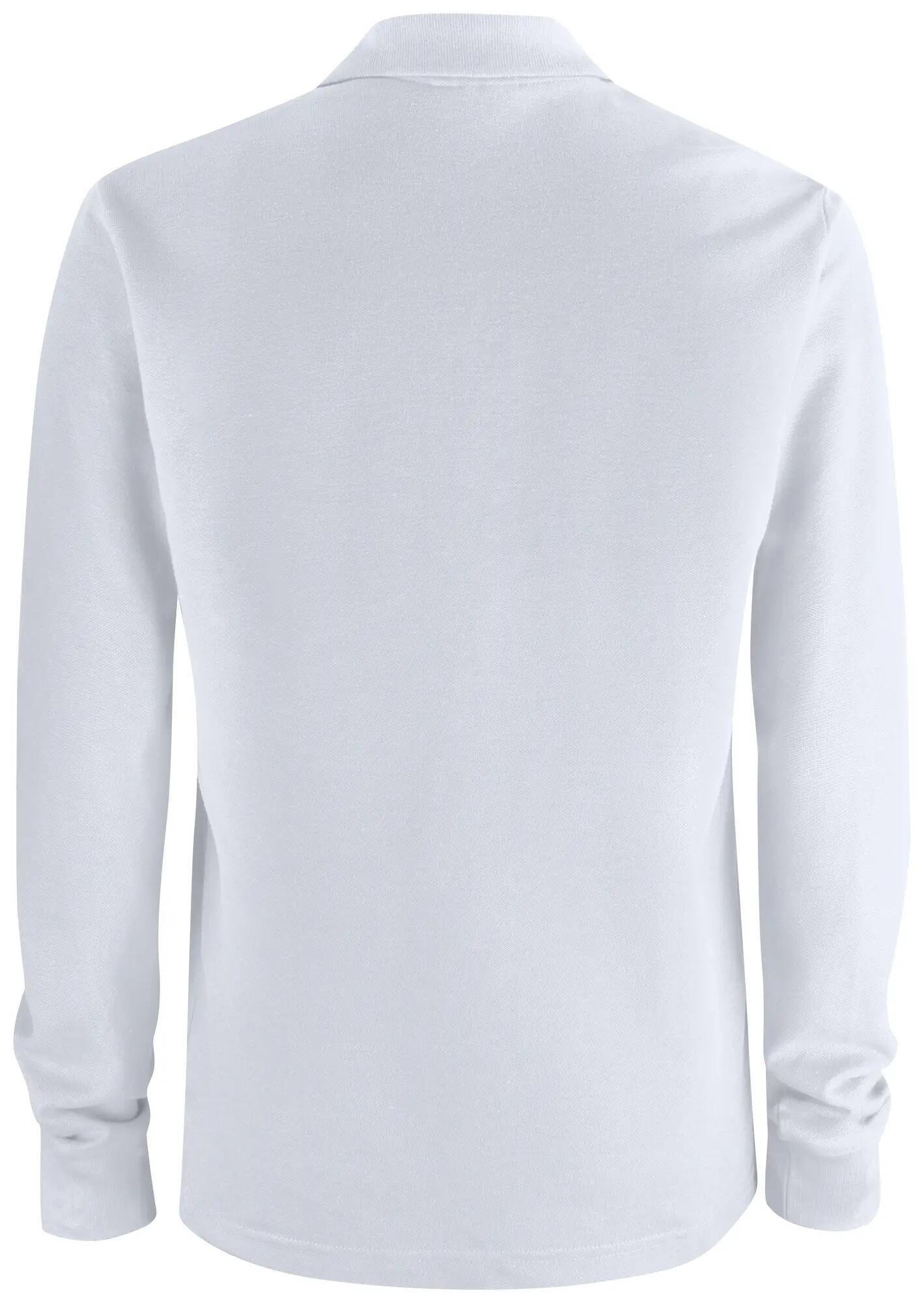 clique Polo Básico com bolso manga longa em algodão – white 2/4