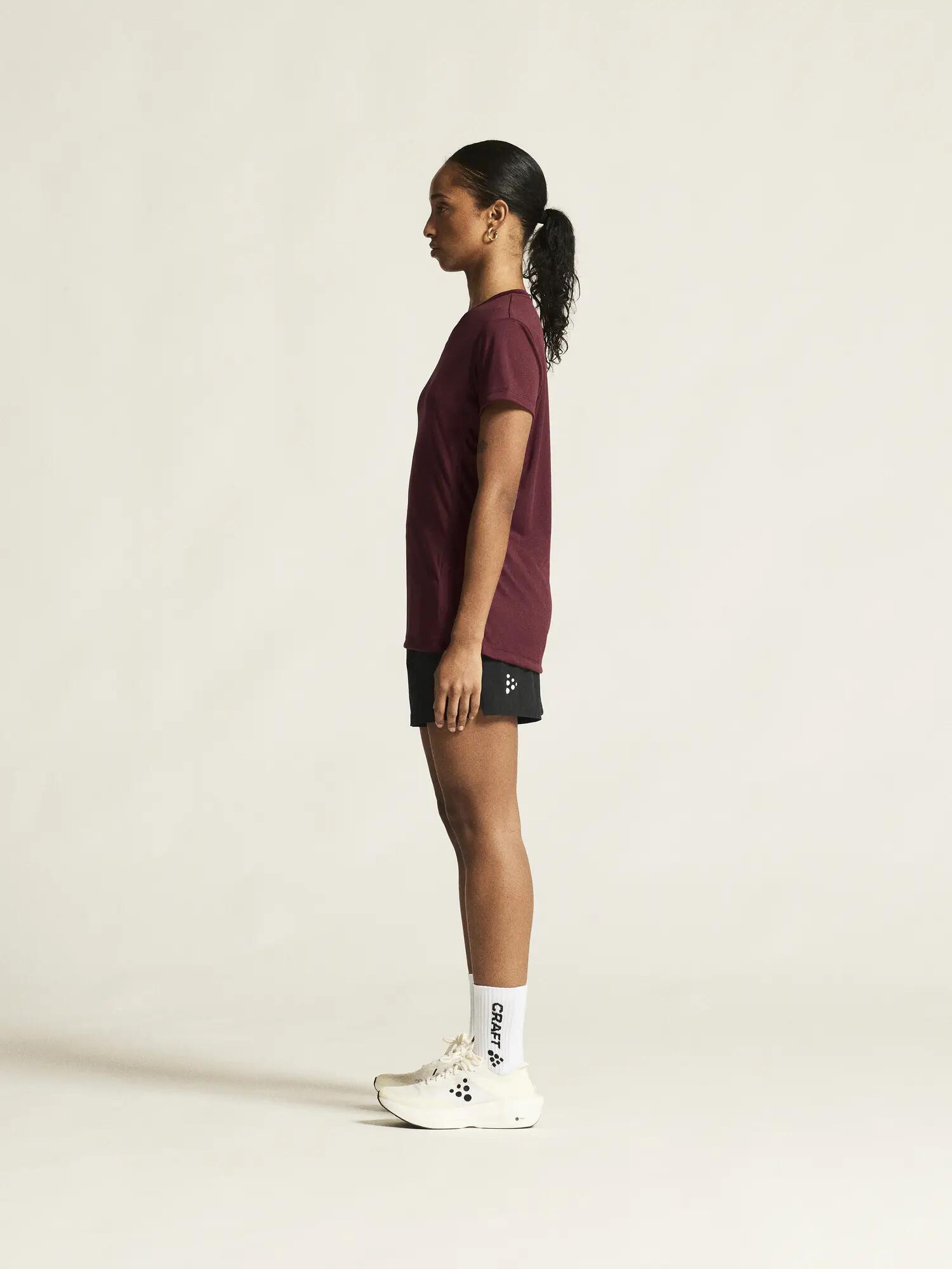 craft SQUAD GO JERSEY SOLID W - Stretch sportshirt dames – Maroon 6/7