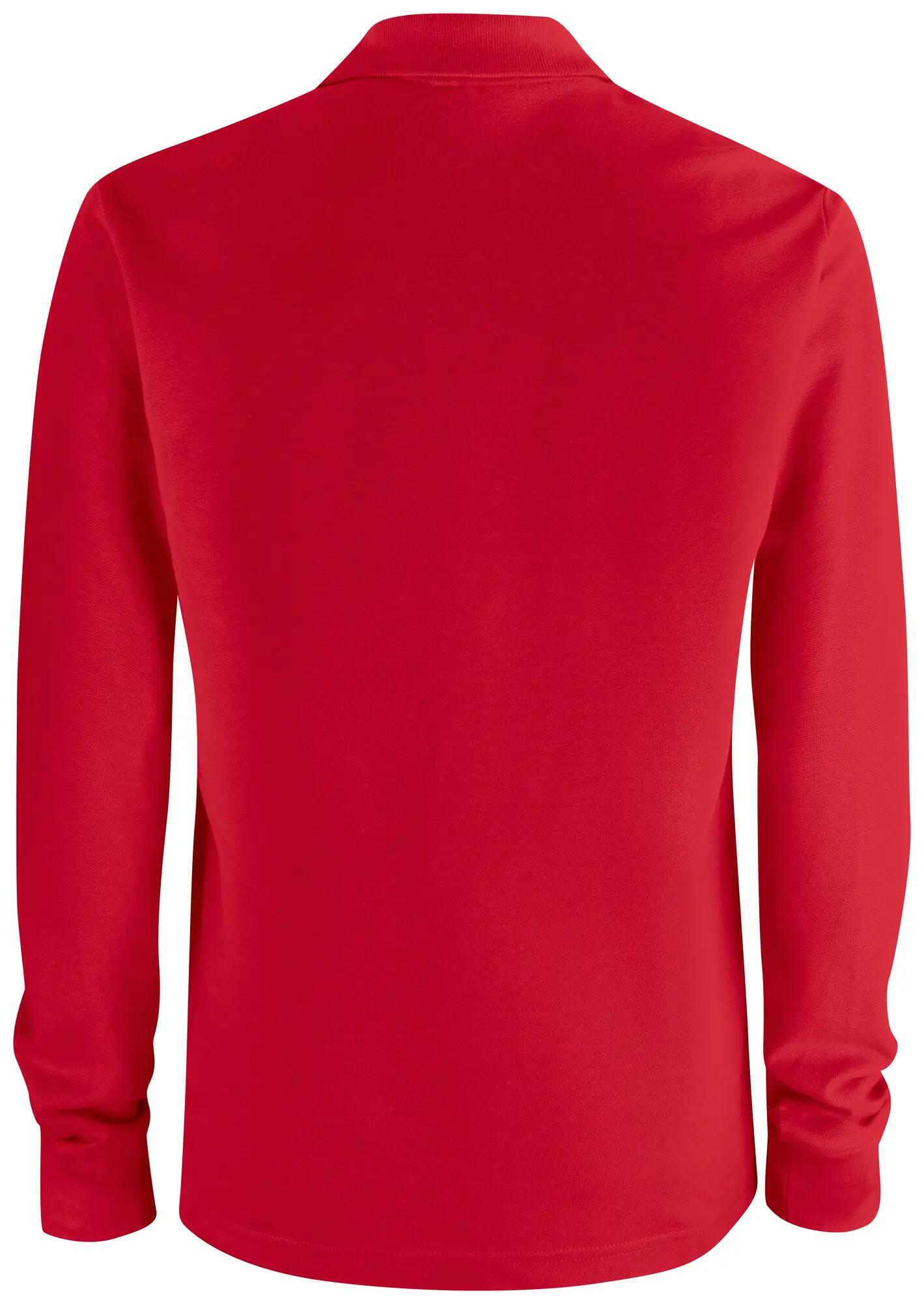 clique Polo básico bolso manga longa algodão – red 2/4