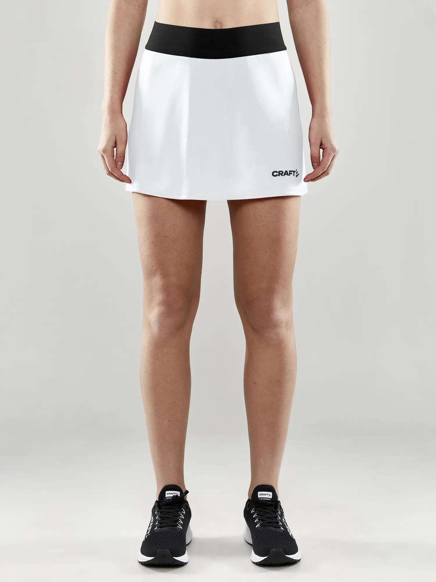 craft Squad Go Skirt W Trainingsrock mit Innenhose – White 4/7
