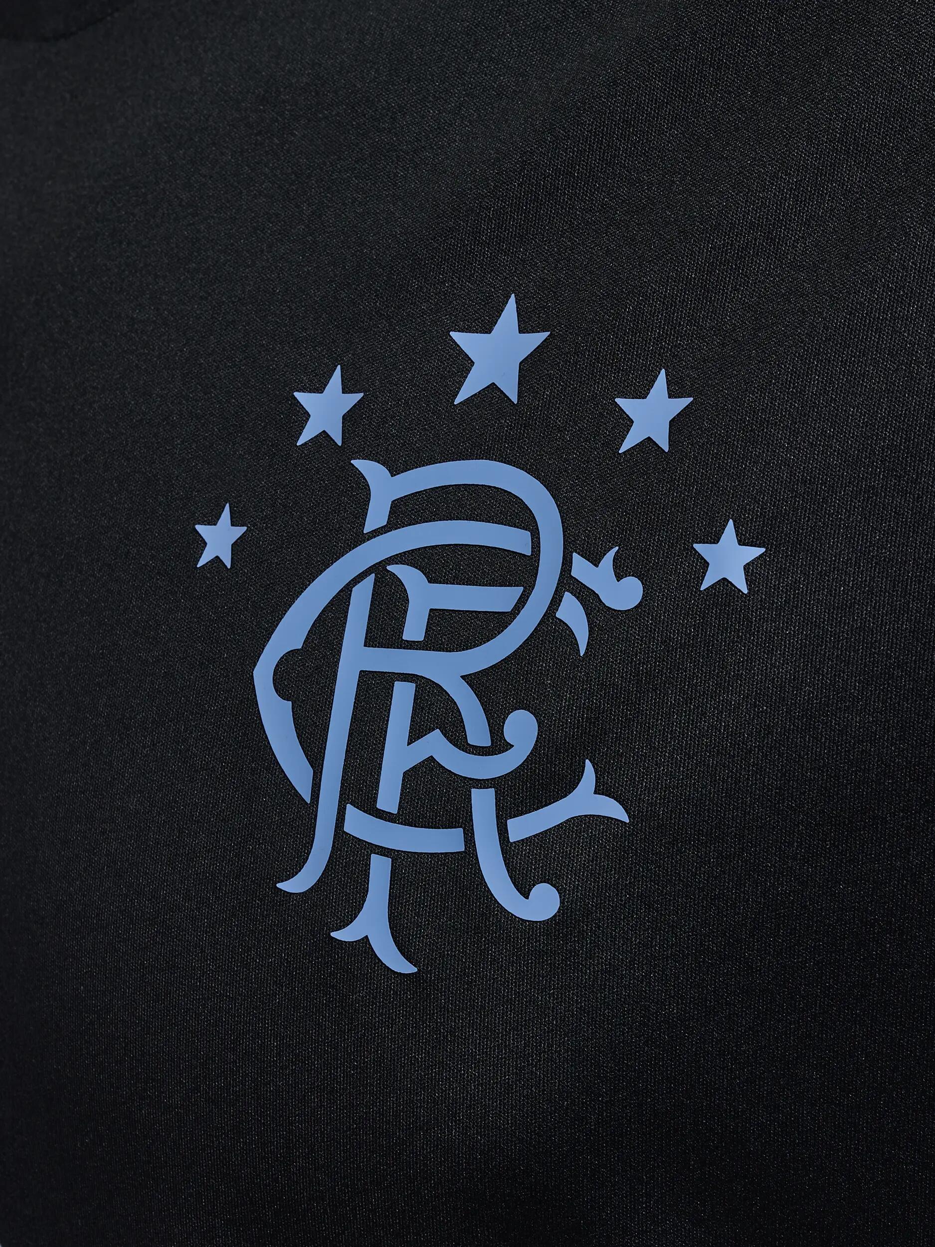 hummel T-shirt S/S RANGERS FC AWAY 19/20 in poliestere – BLACK 3/5