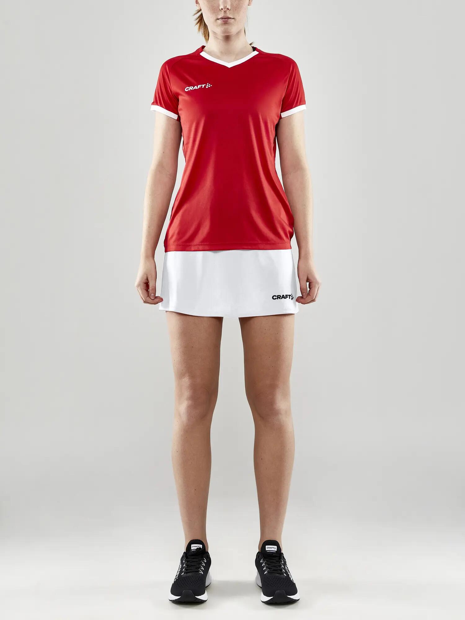 craft Squad Go Skirt W Trainingsrock mit Innenhose – White 2/7