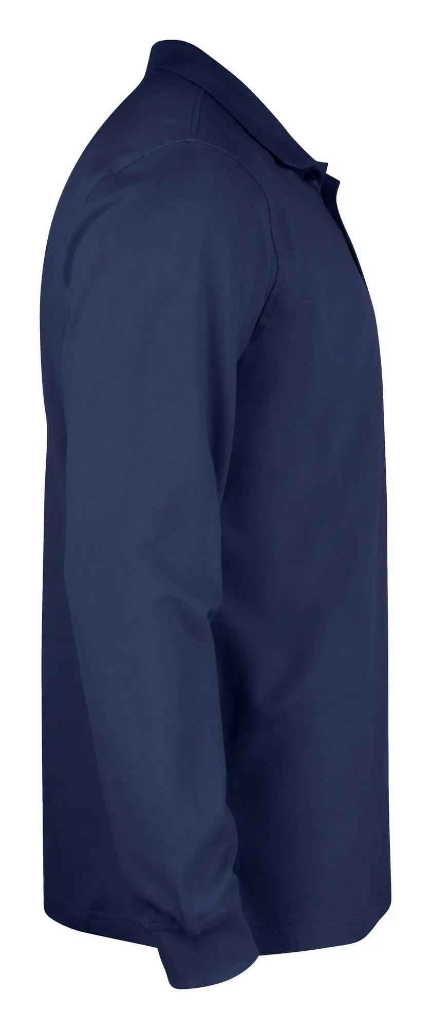 clique Basic Polo L/S Junior – 100% Bawełna, Idealne Dopasowanie – dark navy 4/4