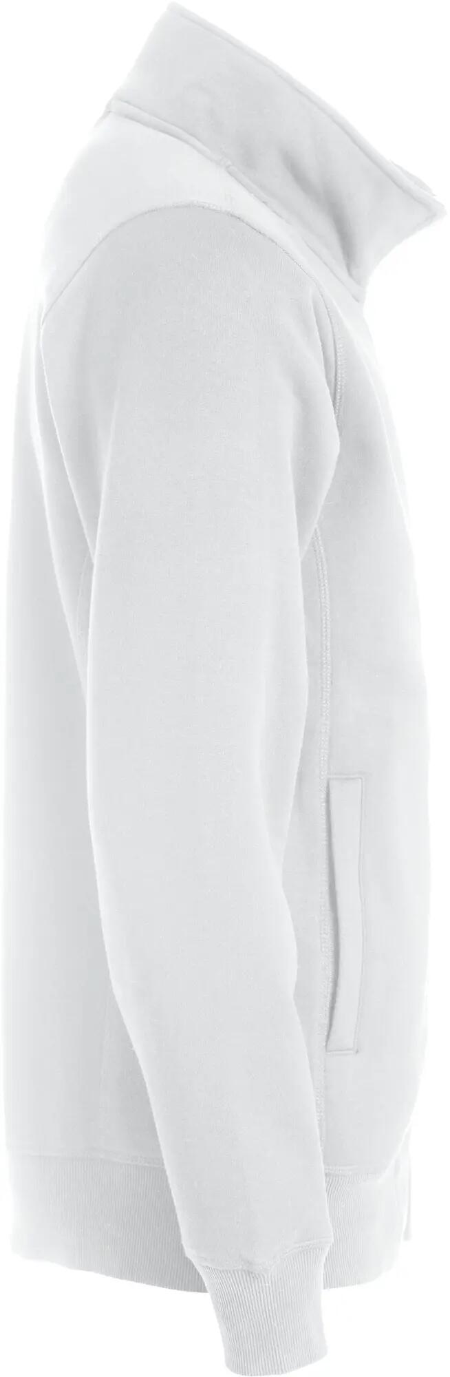 clique Classic Cardigan sweatvest met ritszakken wit – white 4/4