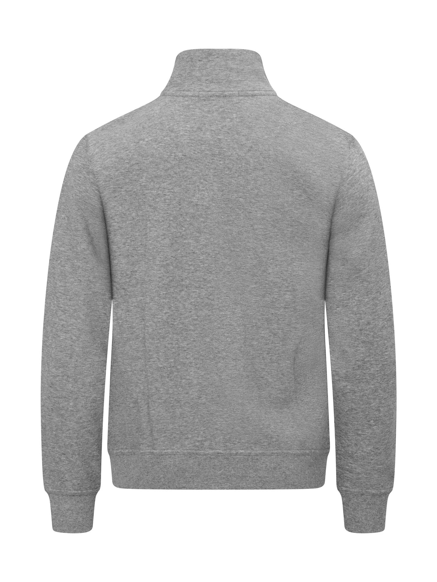 clique Miami Cardigan full-zip van katoenmix – Grey Melange 4/4