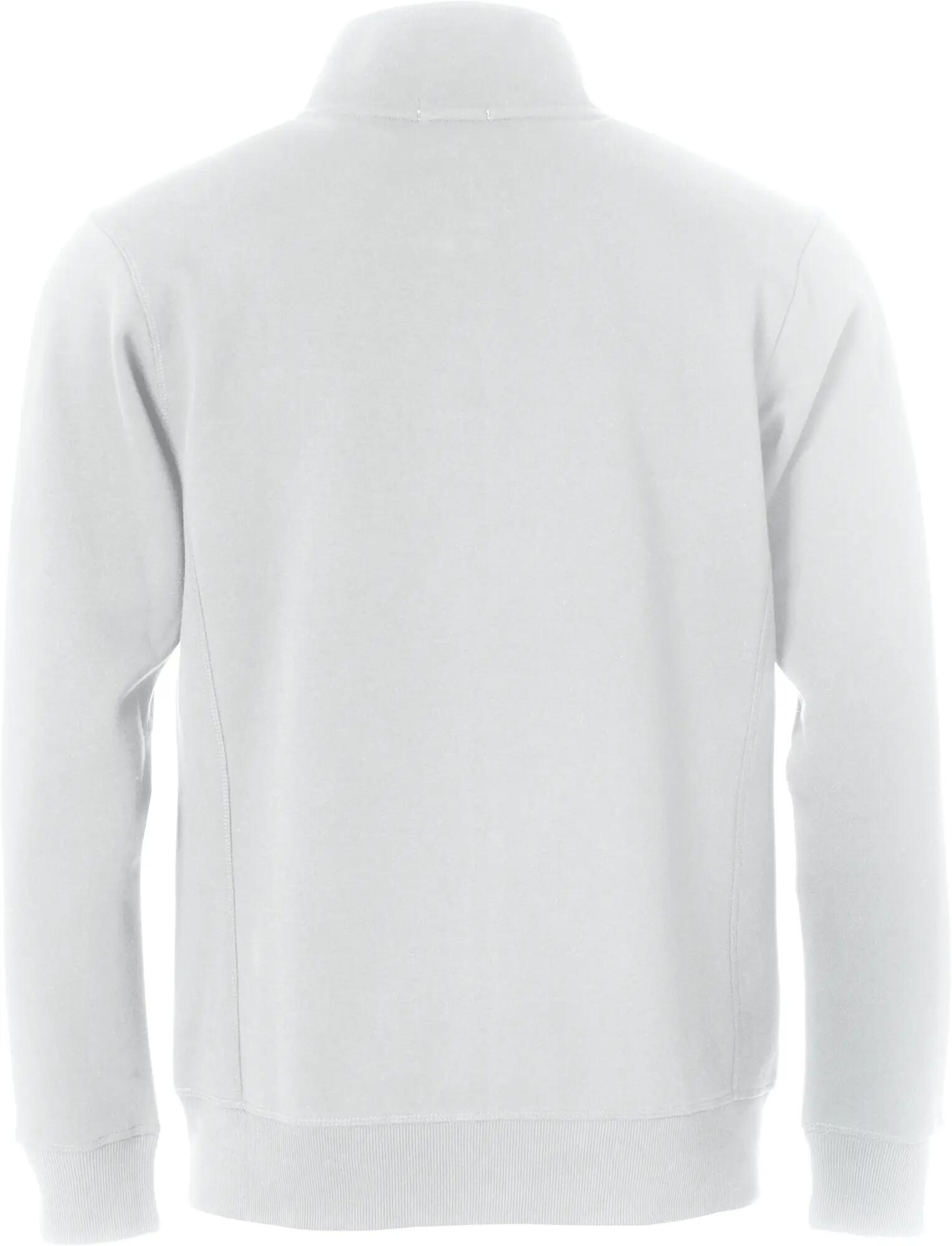 clique Classic Cardigan sweatvest met ritszakken wit – white 2/4