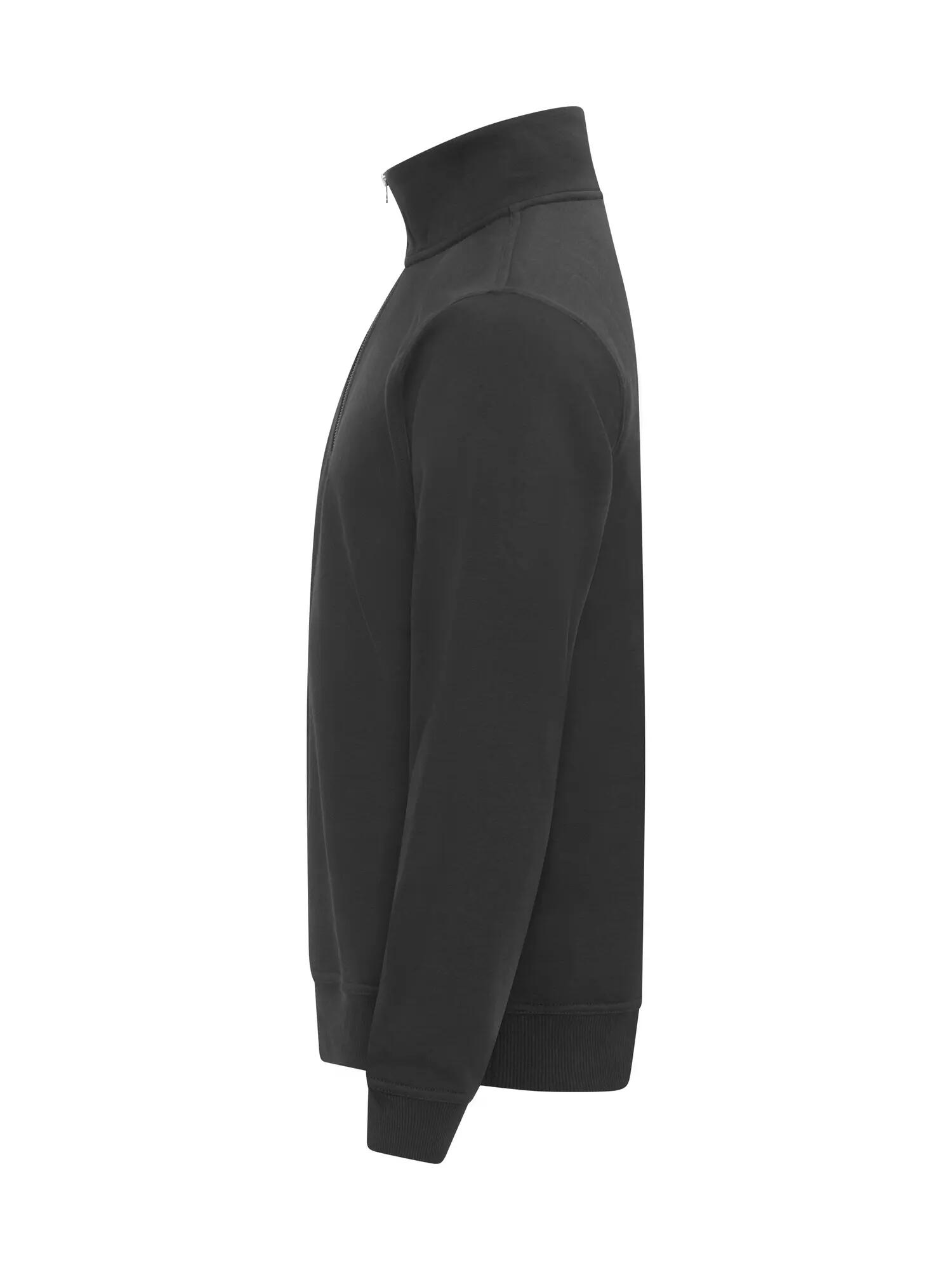 clique Miami Half Zip sweat demi-zip en coton et polyester recyclé – Black 2/4