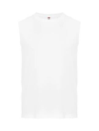 clique Sleeveless mouwloos T-shirt van katoen – White