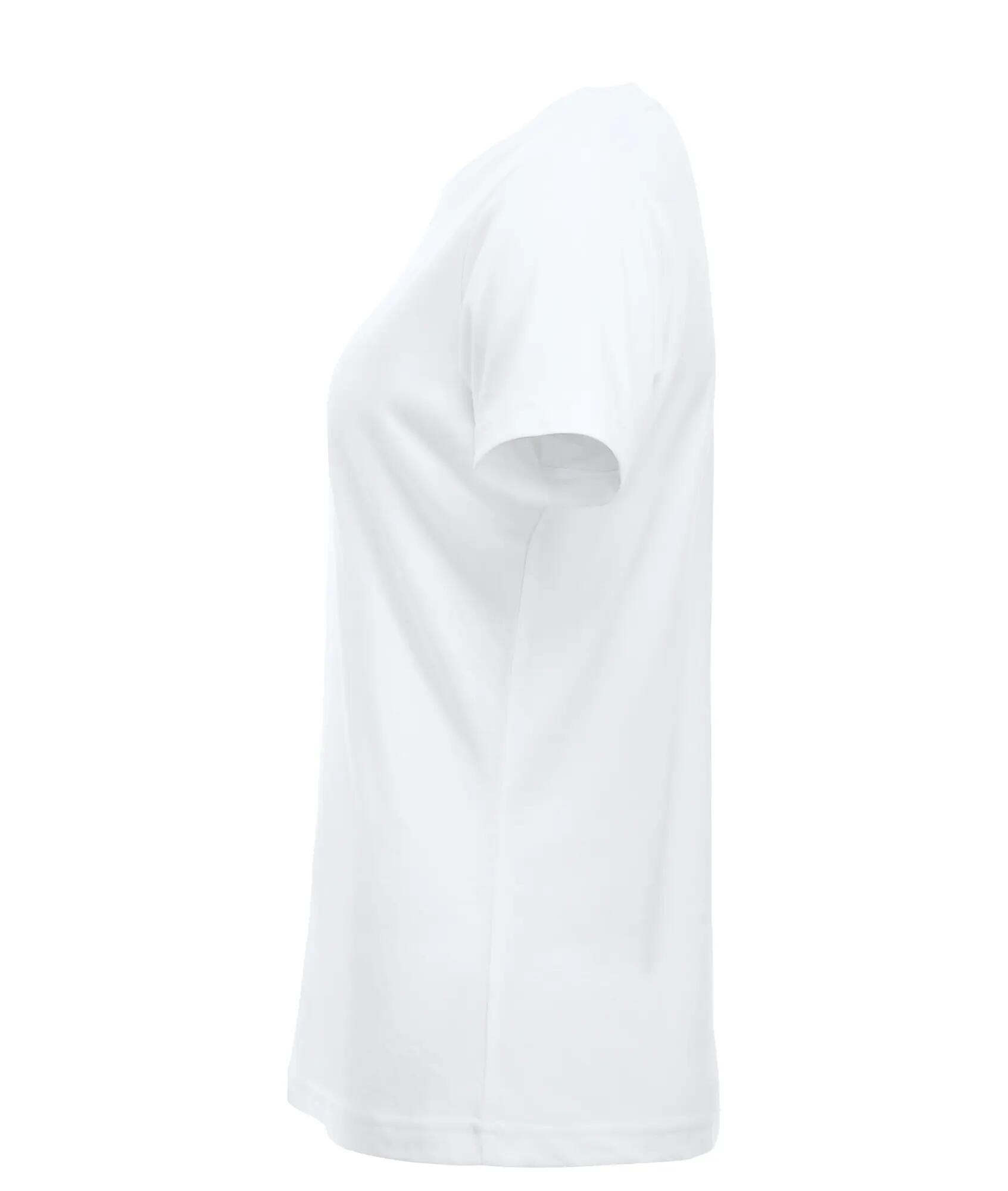 clique New Classic-T Women T‑shirt em algodão ringspun – white 3/4