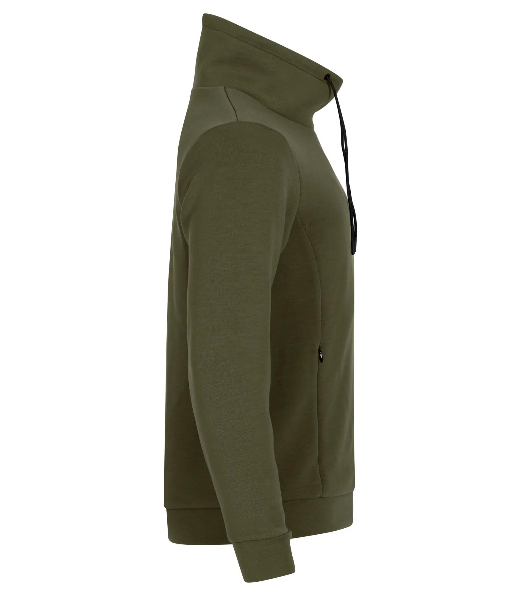 clique Hobart sweatshirt col montant en tissu air-layer – Fog green 4/4