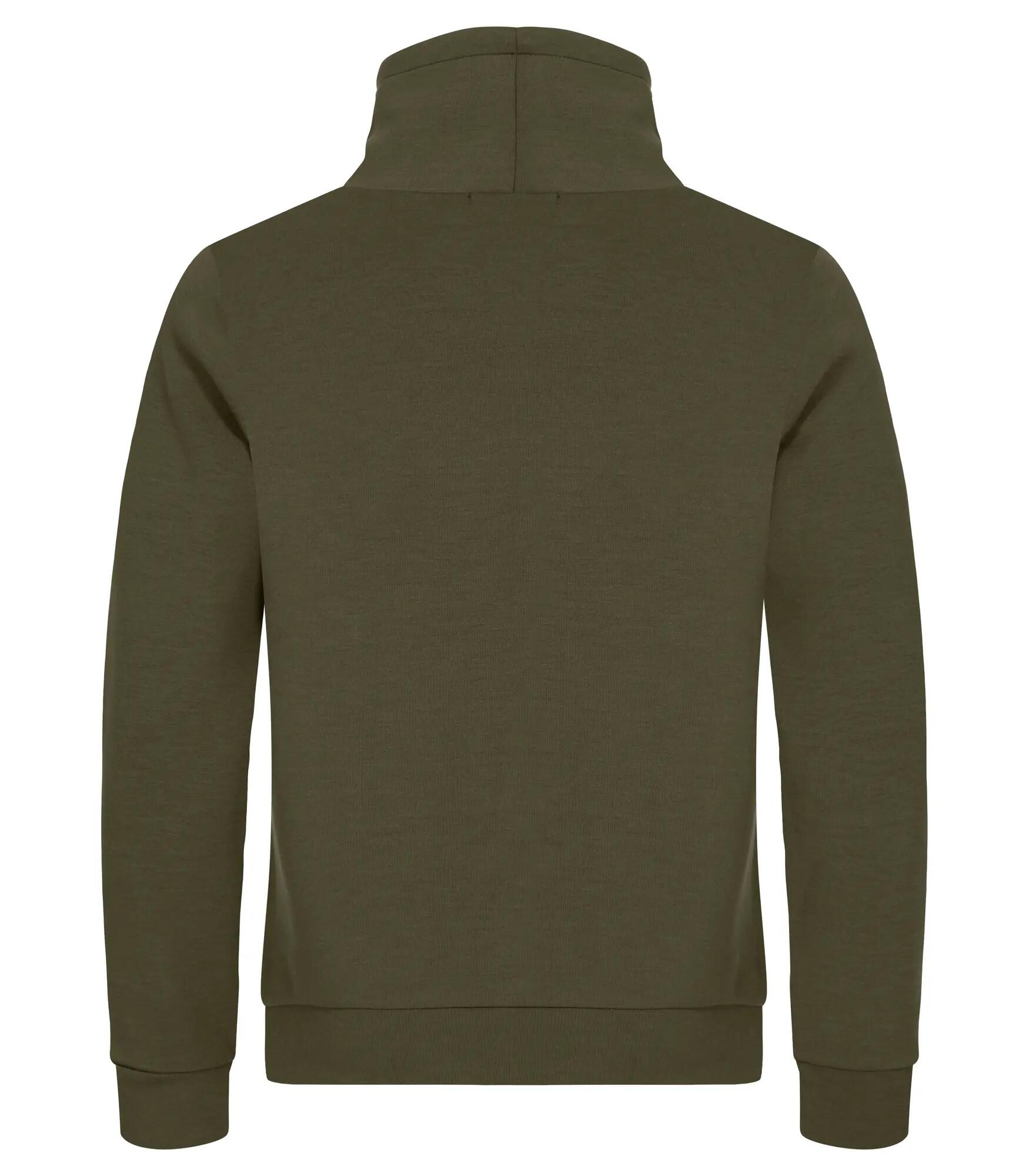 clique Hobart sweatshirt col montant en tissu air-layer – Fog green 2/4