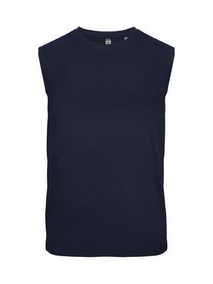 Clique mouwloos t-shirt unisex 100% katoen – navy