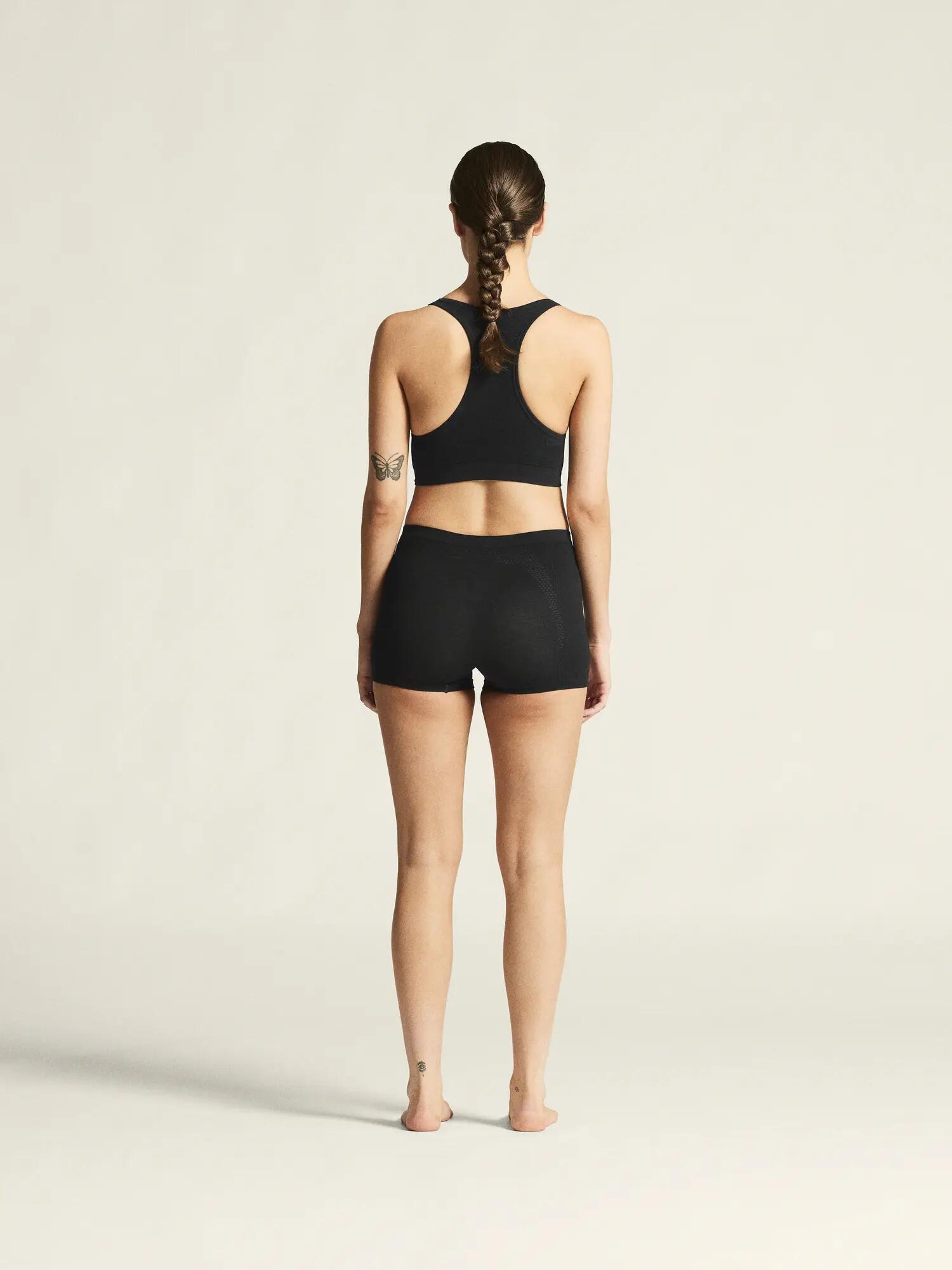 Craft Wool Seamless Boxer W - Naadloze, warme damesboxer – Black 6/7