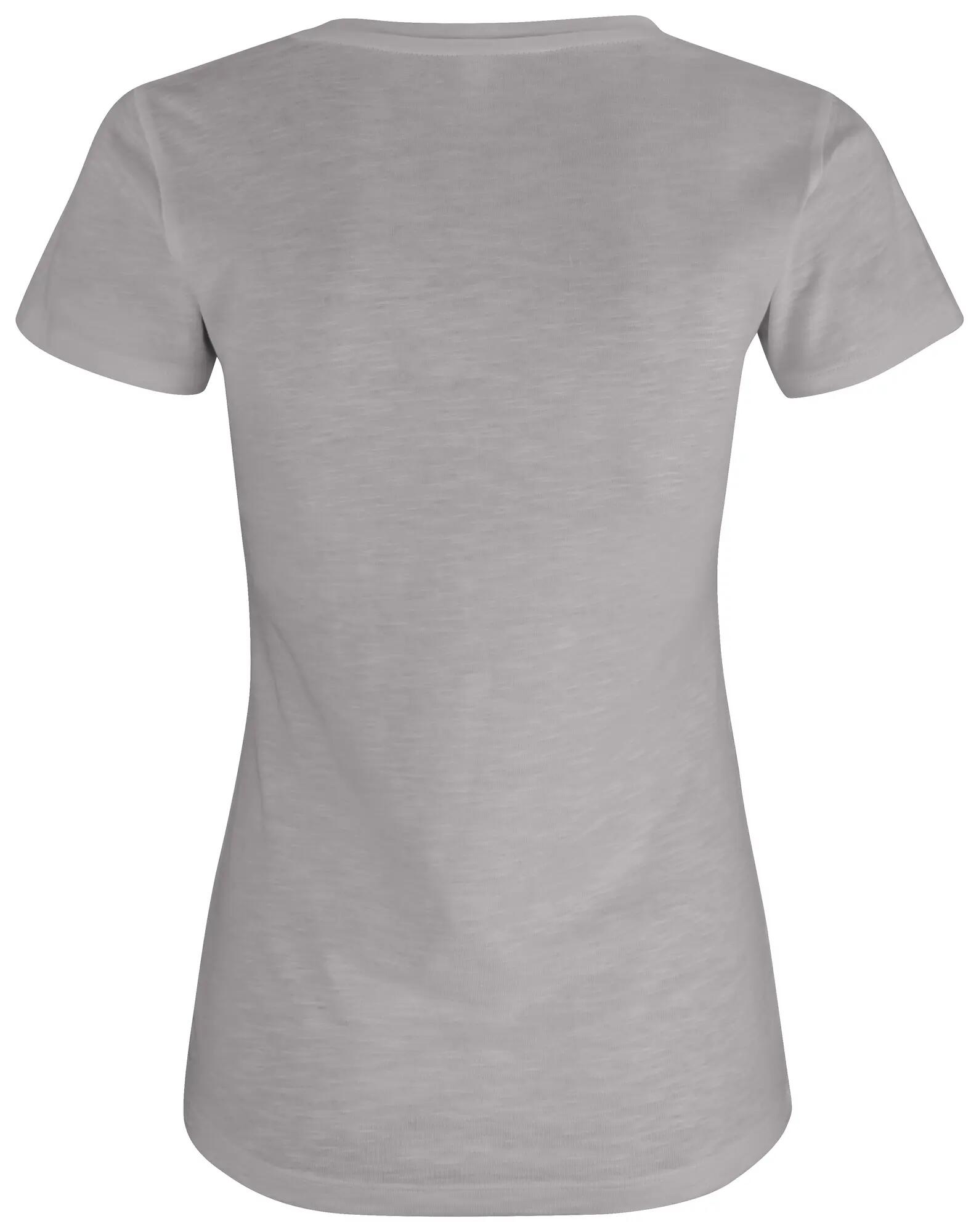 clique Slub-T Women Damen T-Shirt aus Slub-Baumwolle – grey 2/4