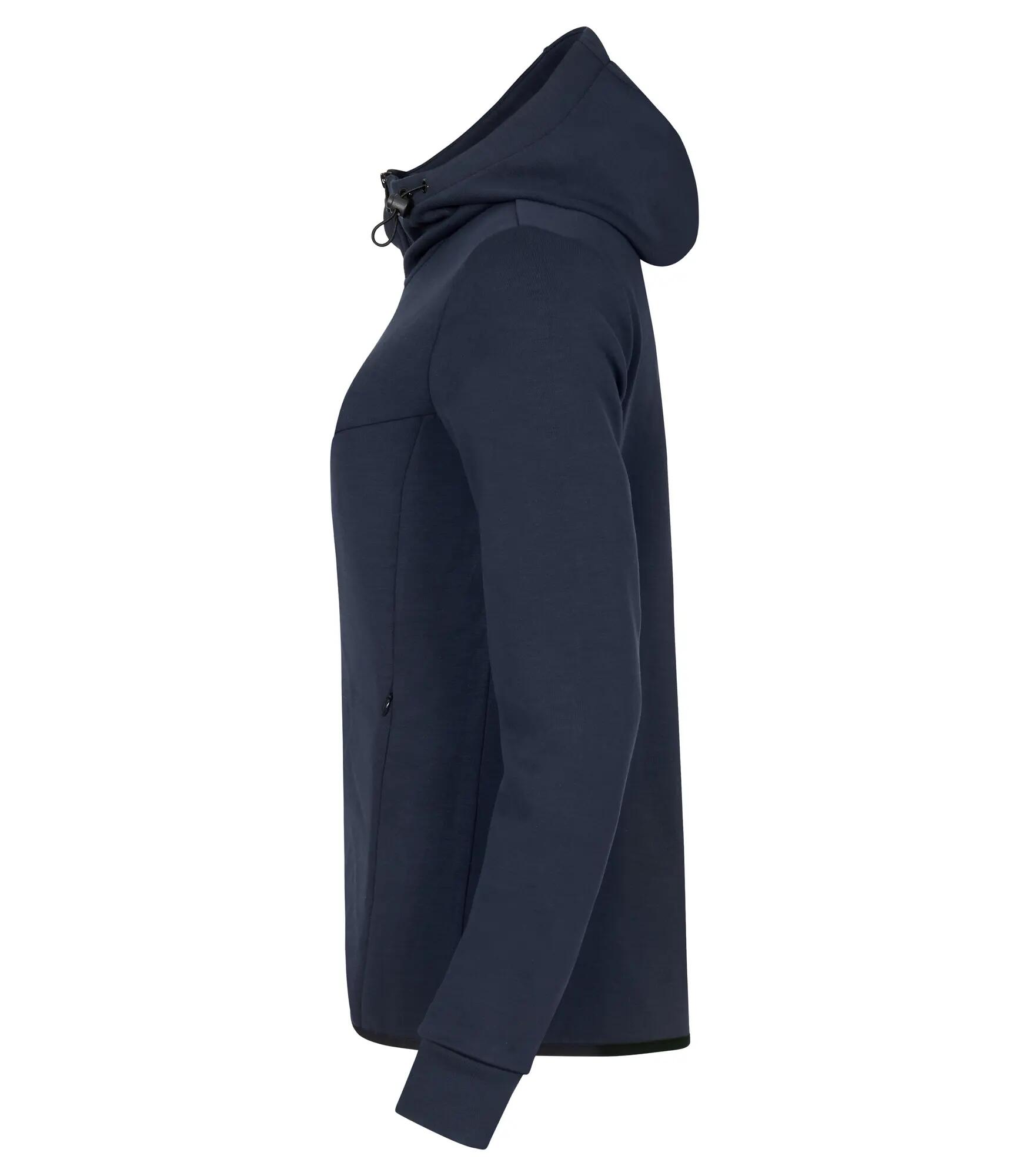 clique Hayden Women Kapuzenjacke im Air-Layer-Stoff Dark Marineblau 3/4