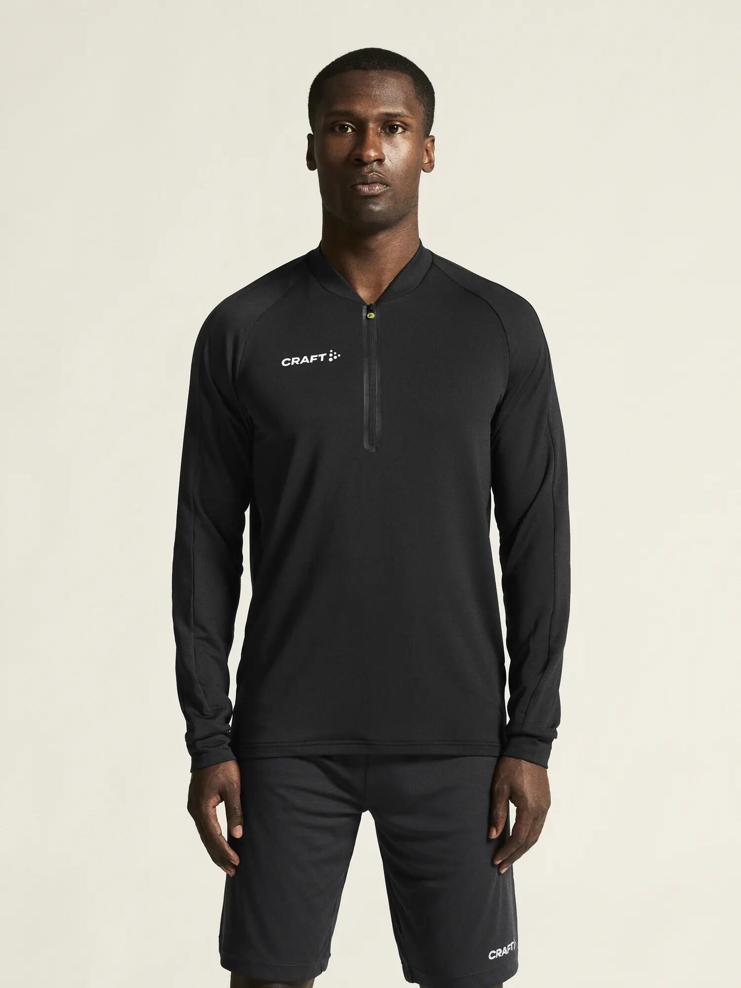 craft Extend Half Zip M – Funktionelles Trainingsshirt – Black 7/7