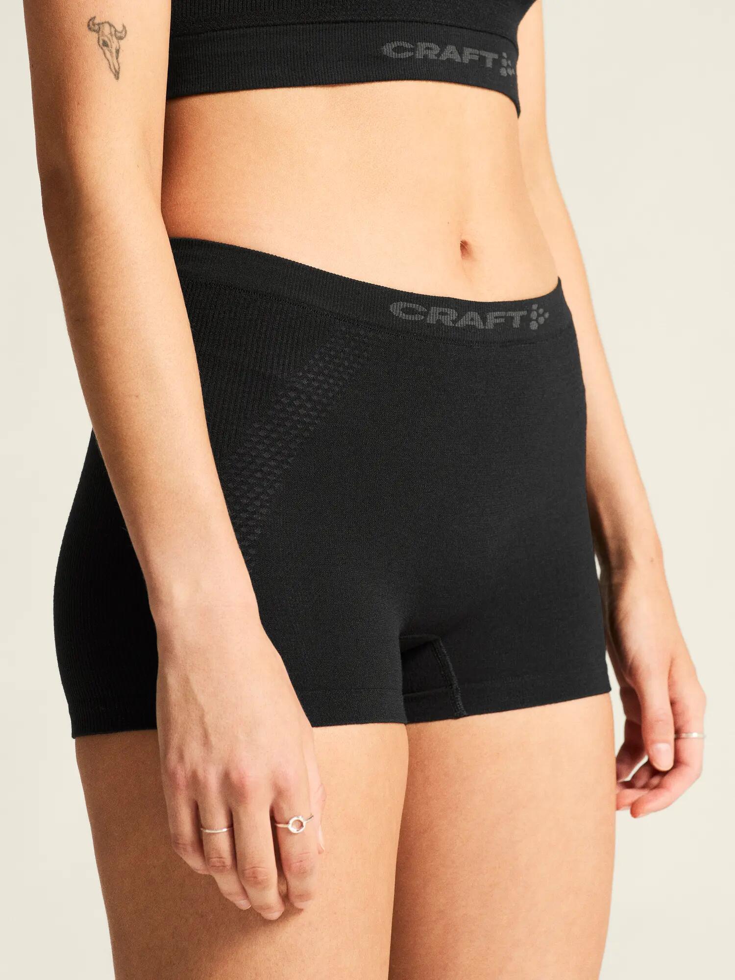 Craft Wool Seamless Boxer W - Naadloze, warme damesboxer – Black 4/7