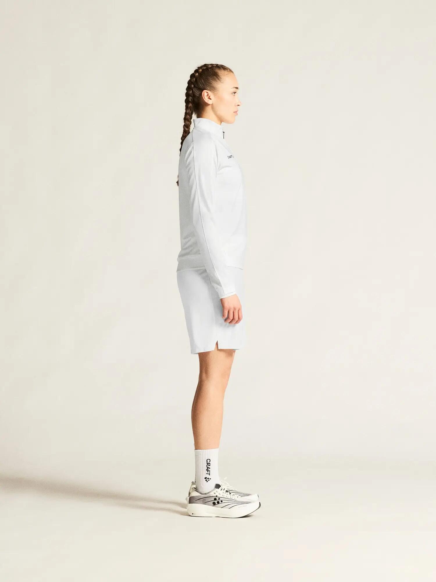 craft Evolve 2.0 Half zip W – Stretch-Midlayer aus Recycling-Polyester – White 7/7