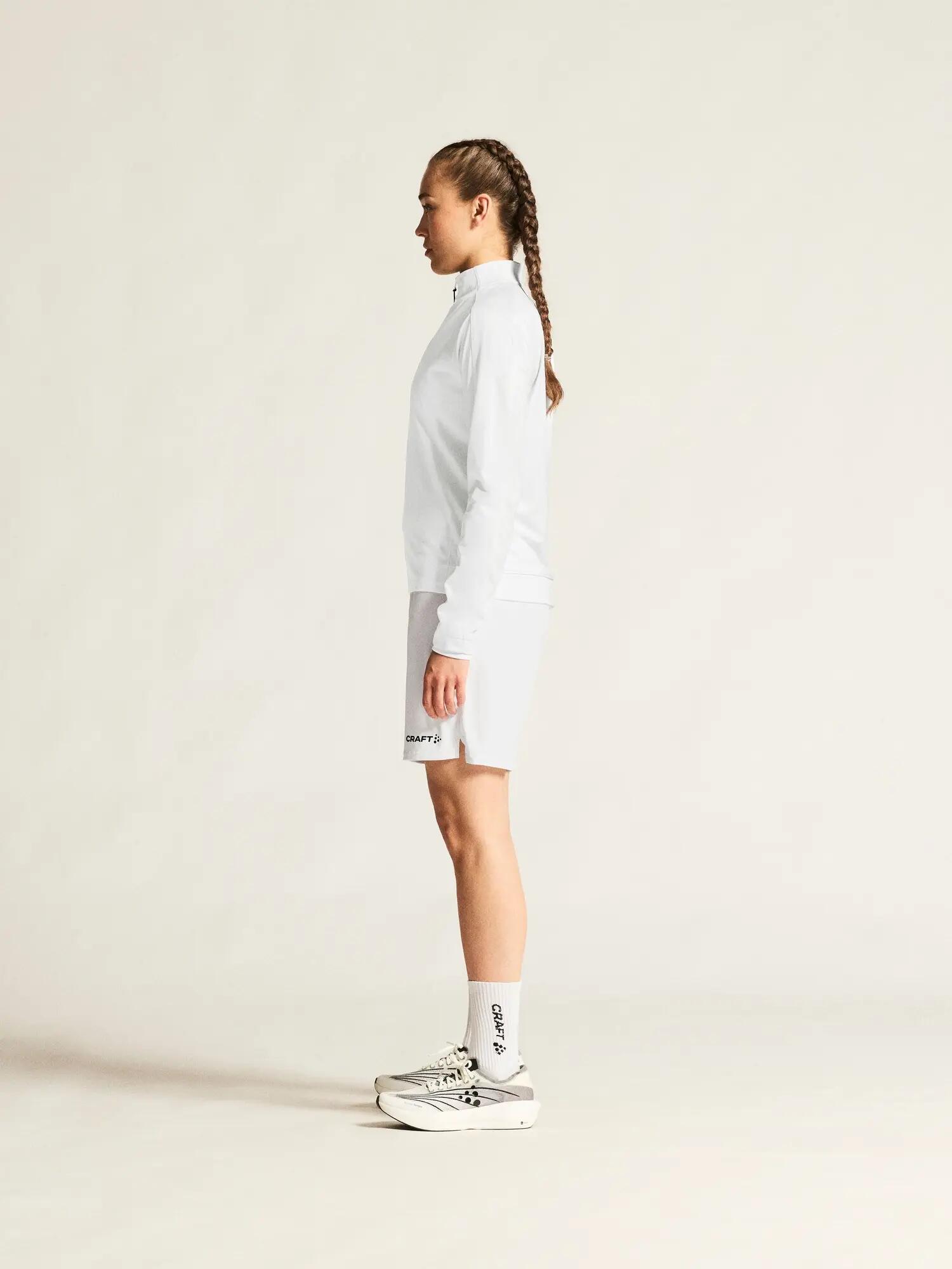 craft Evolve 2.0 Half zip W – Stretch-Midlayer aus Recycling-Polyester – White 5/7
