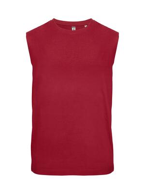 Clique sleeveless mouwloos unisex t-shirt 100% katoen – red