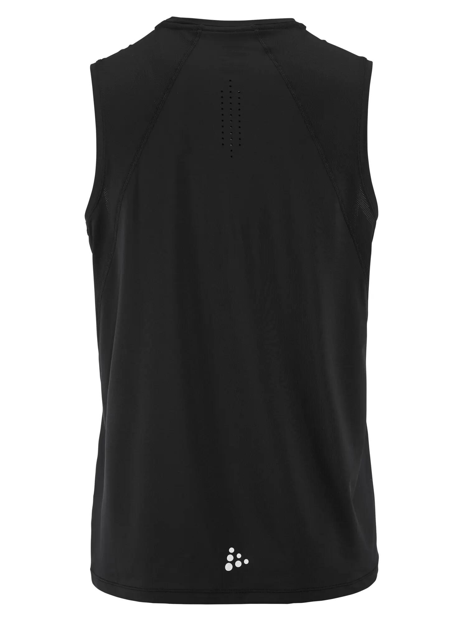 craft Ability SL Tee M mouwloos trainingsshirt van gerecycled polyester – Black 4/4