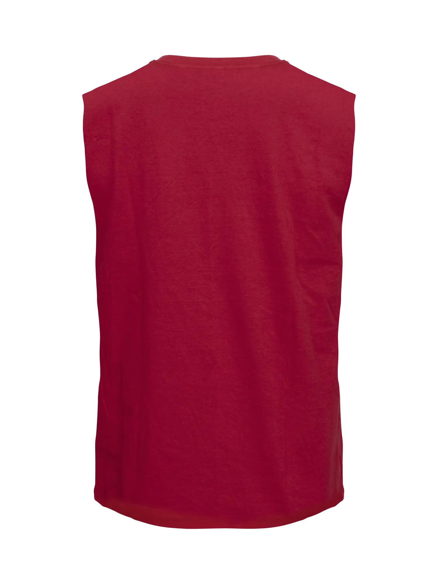 clique Sleeveless t-shirt sem mangas unissexo em algodão – Red 3/4