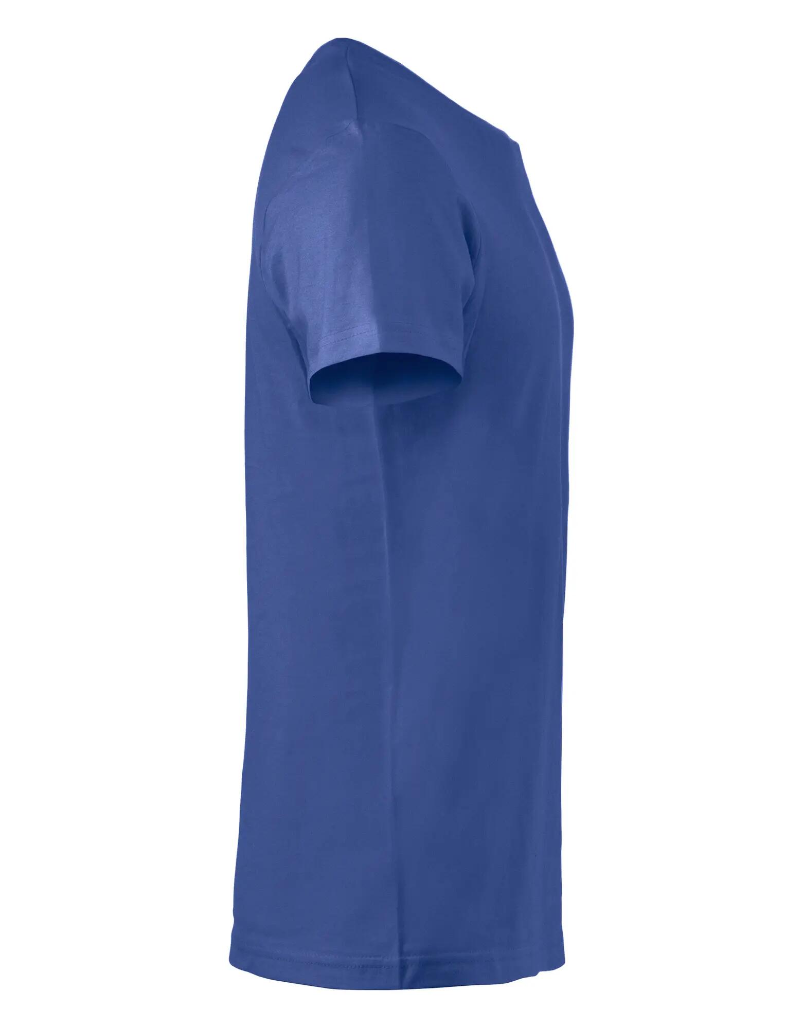 clique Basic-T Junior T-shirt junior in cotone, collo a coste 1x1 – blue 4/4
