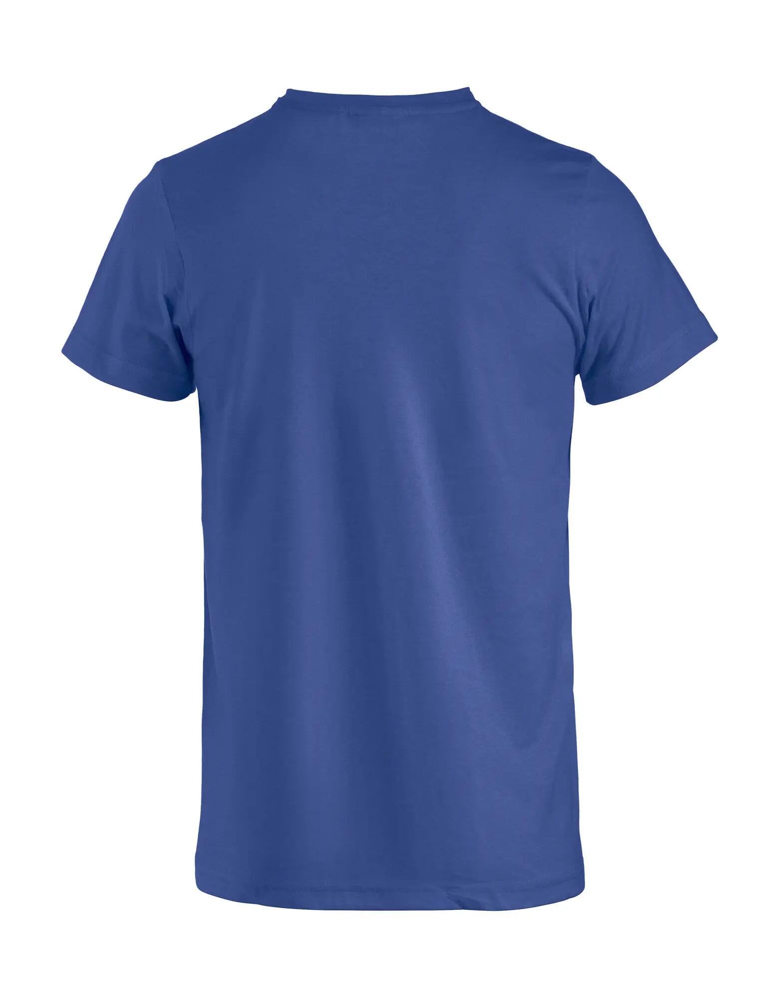 clique Basic-T Junior T-shirt junior in cotone, collo a coste 1x1 – blue 2/4