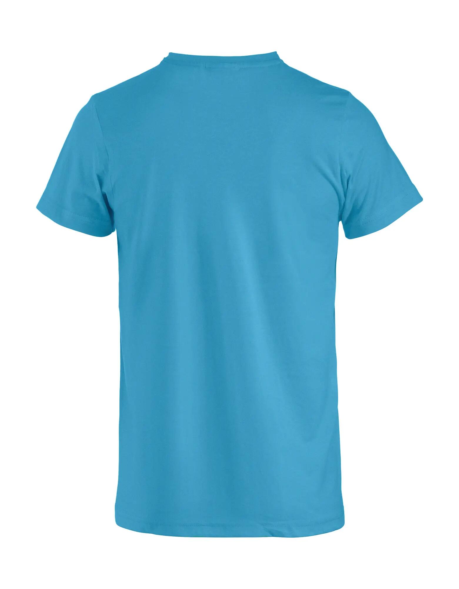 clique Basic-T Junior T-shirt junior in cotone – turquoise 2/4