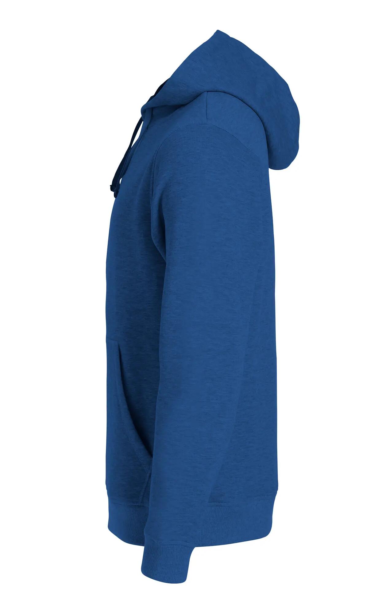 clique Classic Hoody – bluza z kapturem blue melange 3/4