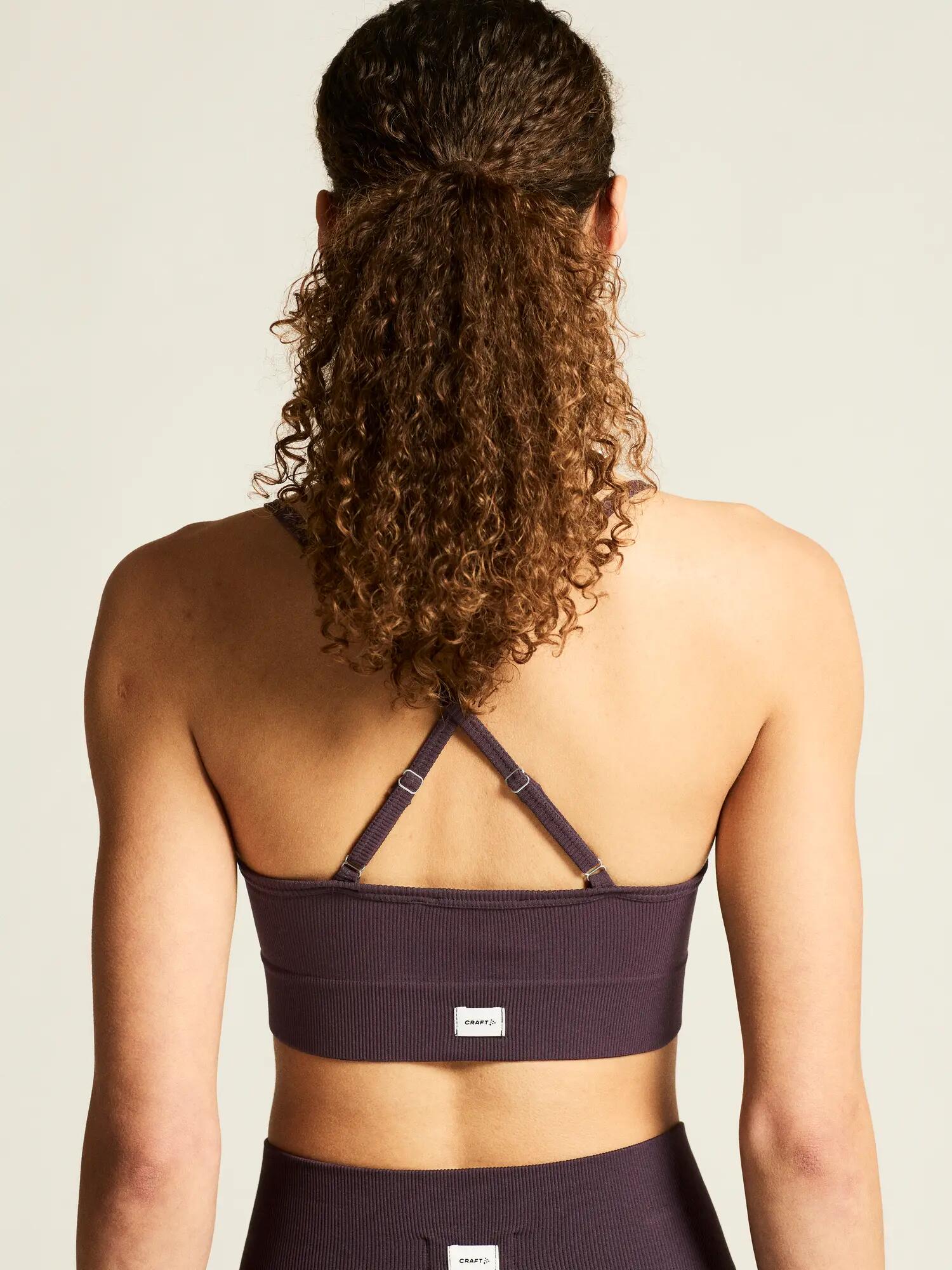 Collective Rib Strap Sport-BH W eng anliegend – Dk Plum 2/7