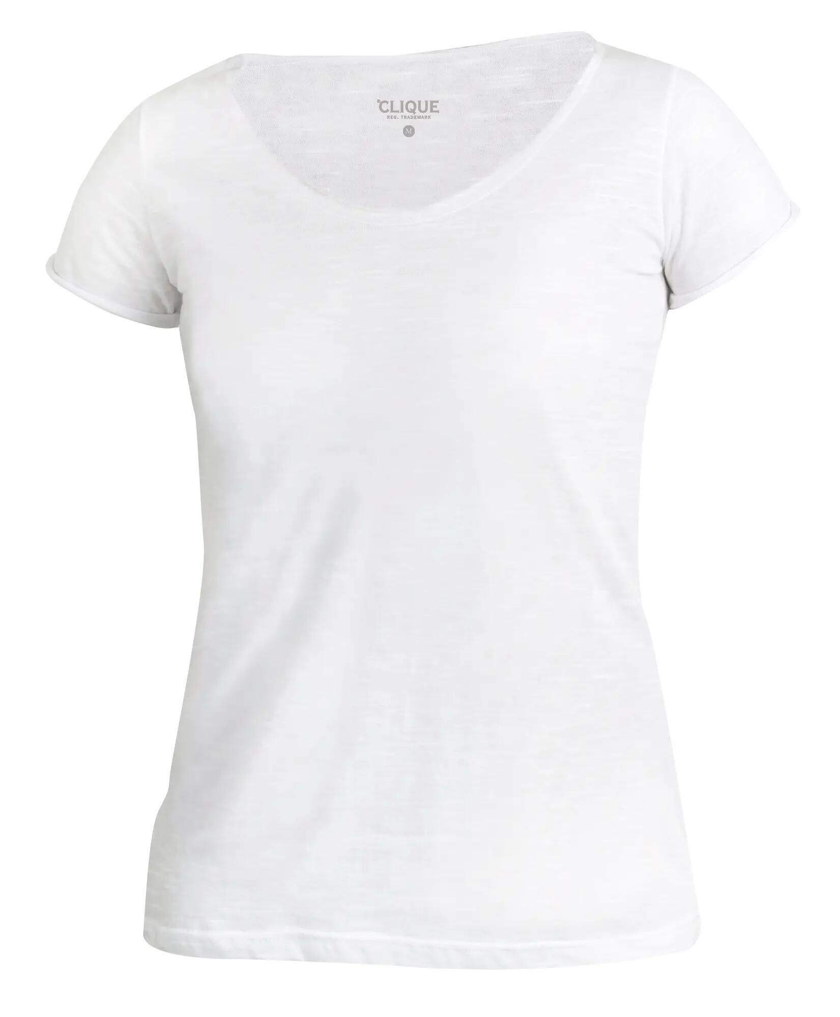 clique Derby-T Women t-shirt em algodão slub – stone white 2/5