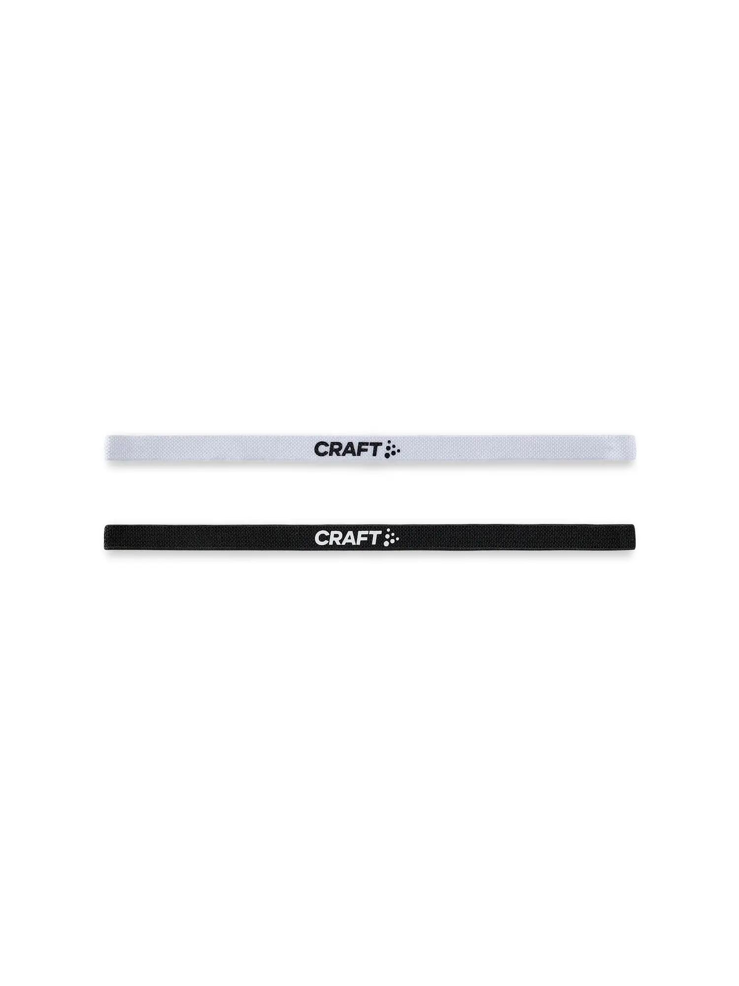 Craft bandeau cheveux d'entraînement 2 pièces élastique – Black/White 1/2