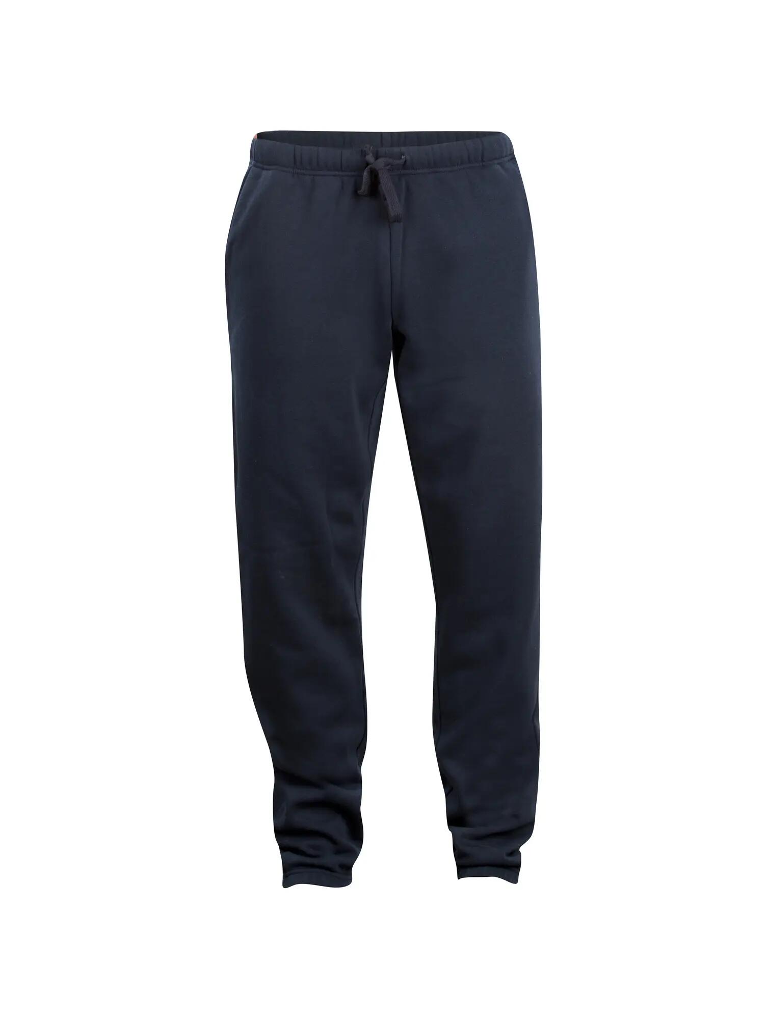 clique Basic Pants — unisex joggingbroek van sweat, donker marine – dark navy 1/4