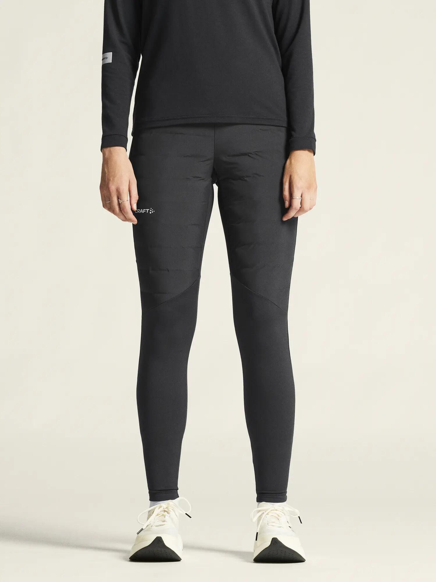 craft SubZ Tights 4 W Lauftight mit isoliertem Frontpanel – Black 5/7