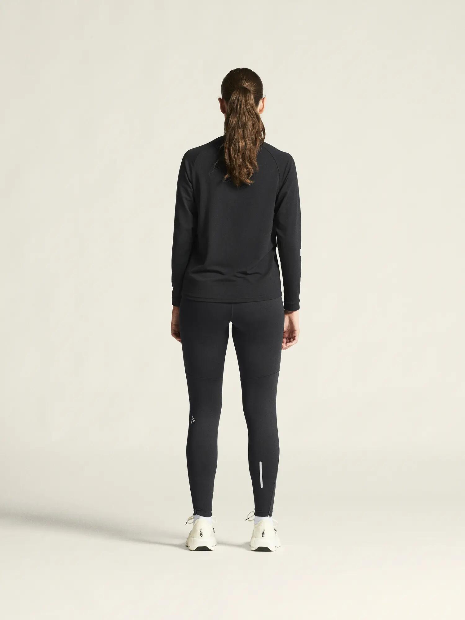 craft SubZ Tights 4 W Lauftight mit isoliertem Frontpanel – Black 4/7
