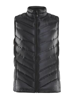 Craft light down vest m — licht donsvest, warm en opvouwbaar – black