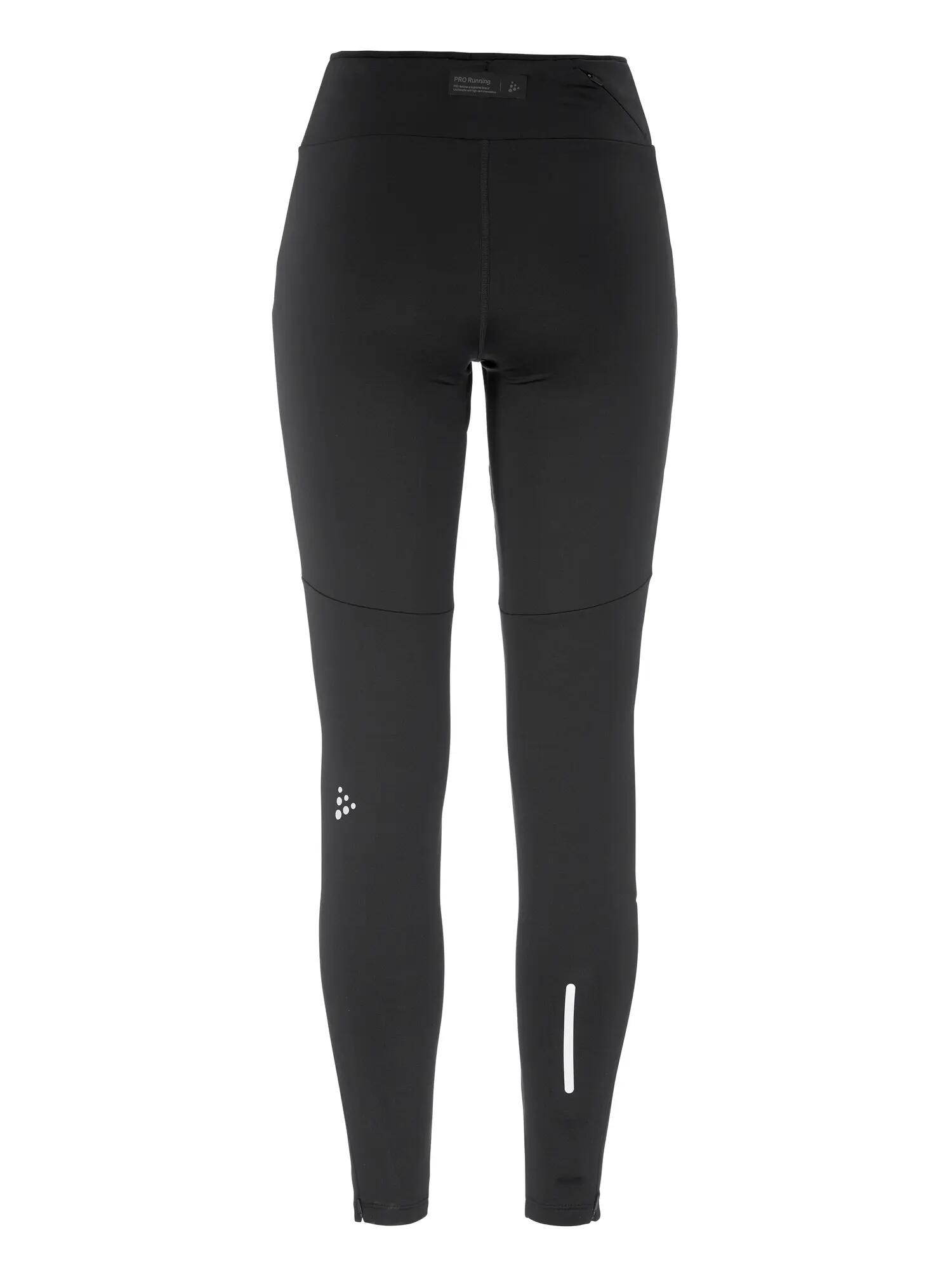craft SubZ Tights 4 W Lauftight mit isoliertem Frontpanel – Black 2/7