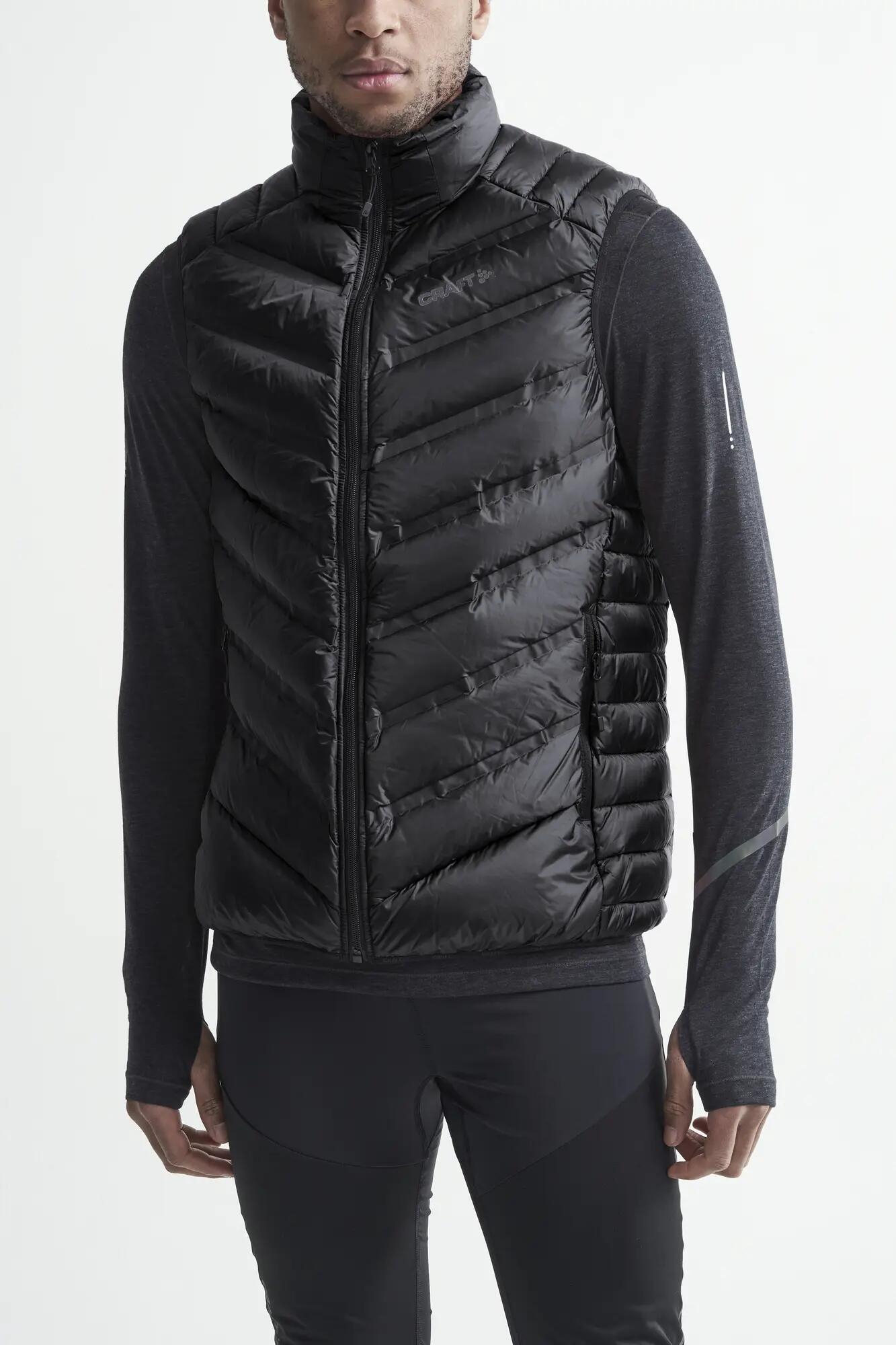 craft Light Down Vest M — Licht donsvest, warm en opvouwbaar – Black 2/3
