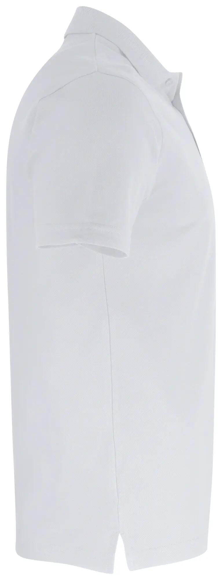 clique Basic Polo Pocket — polo unissexo em algodão com bolso – white 4/4