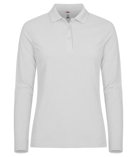 clique Manhattan L/S Women Koszulka polo z długim rękawem – damski krój, paski