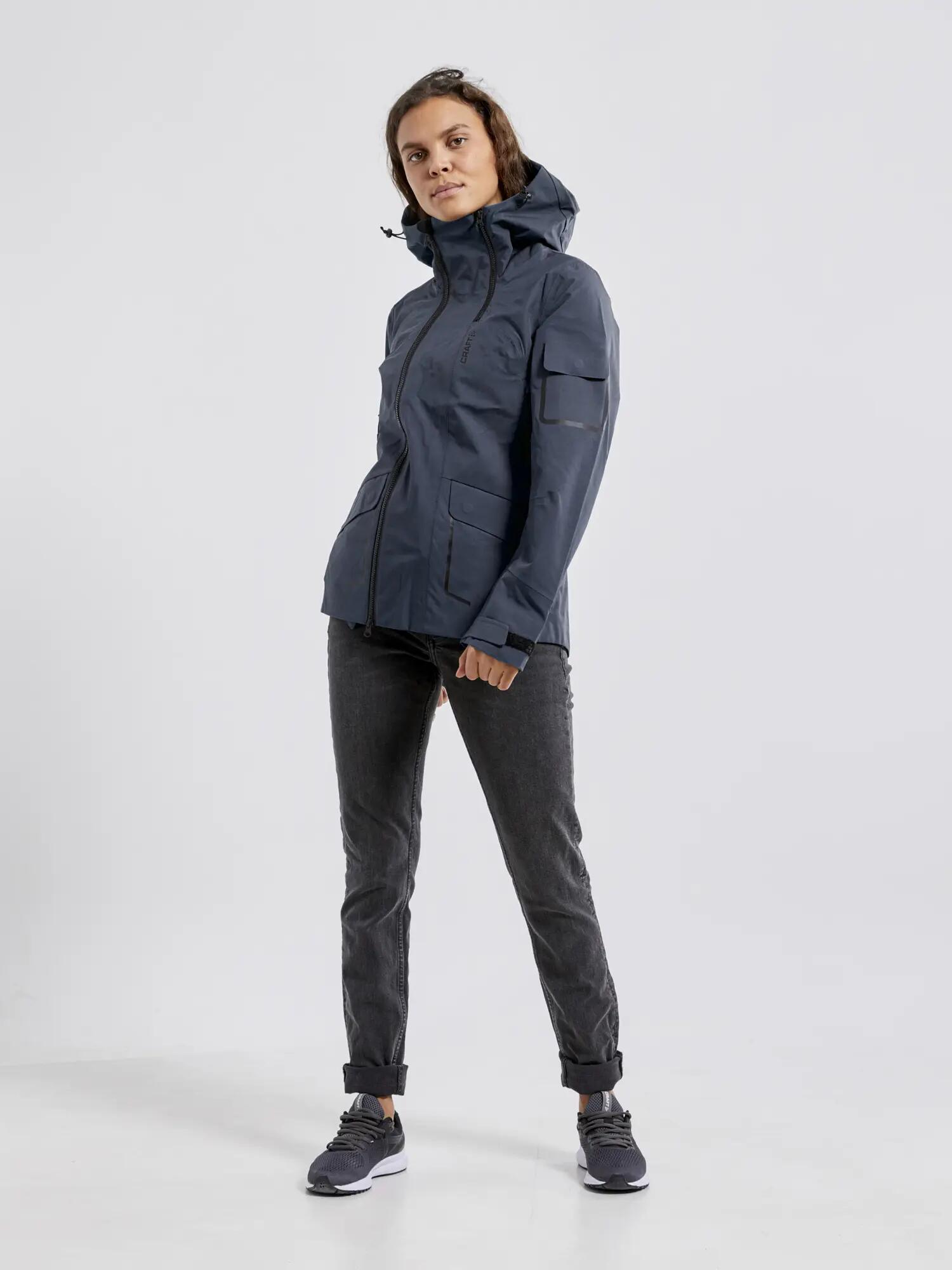 craft Polar Shell Jacket W – 3‑Lagen Schutz, wind‑ und wasserdicht – Asphalt 5/5