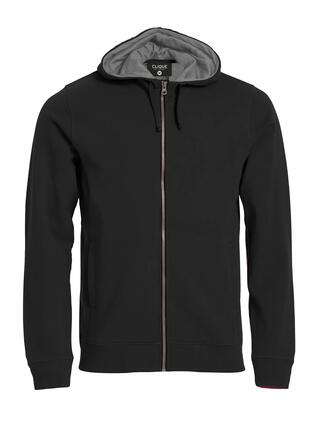 clique Classic Hoody Full Zip – Veste à capuche zippée pour homme – black